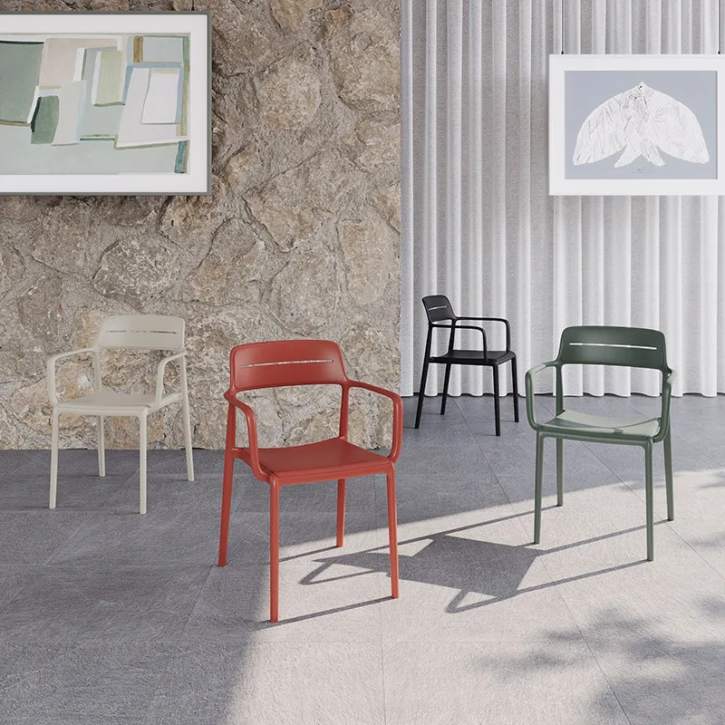 

Dining chair high value plastic stool modern simple dining table chair home backrest chair