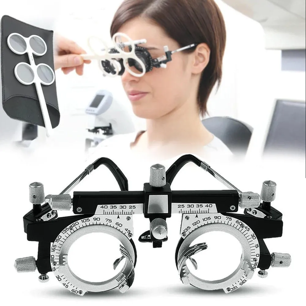 Trial Frame Optical Lens Frame Fully Adjustable Universal Type AF4880 Metal Optical Trial Frame with Lens Flippers Lens Frame image 2