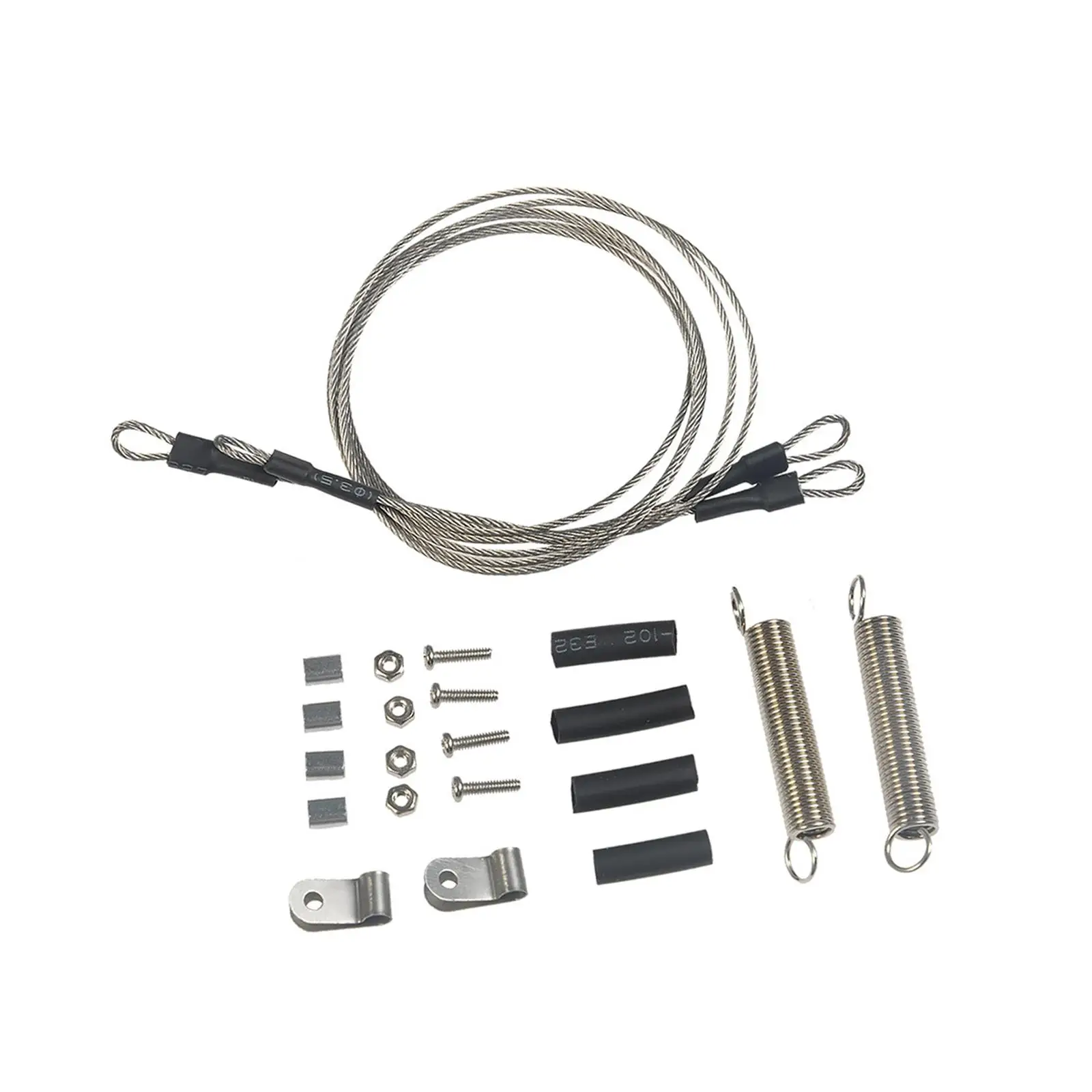 RC Car Limb Riser Cable Steel Rope Complete Set Metal Upgrade for 1.10 RC Crawler Cars Off Road Kit