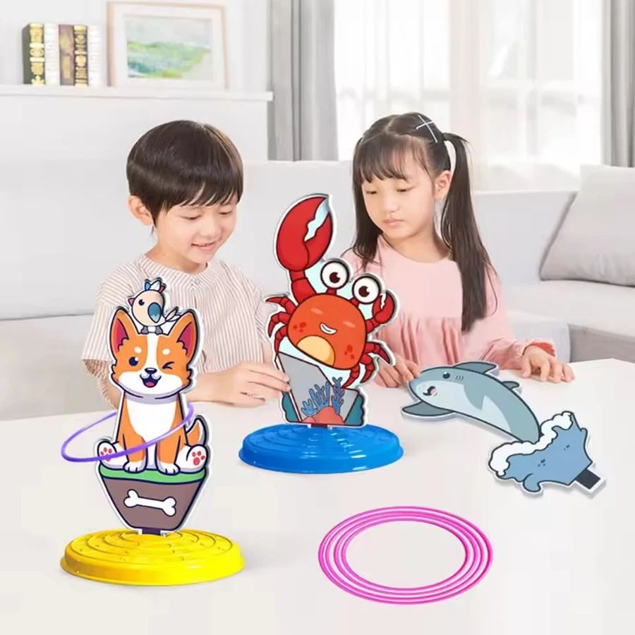 Giocattolo da gioco per animali per bambini all'aperto per interni (colore base casuale) Divertente gioco interattivo genitore-figlio, regali di Natale, regalo del Ringraziamento