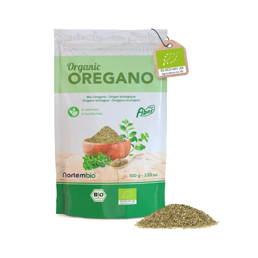 NORTEMBIO Orégano Seco Ecológico 100% Natural 100g | Sin Conservantes ni Aditivos | Para Pizzas y Pasta