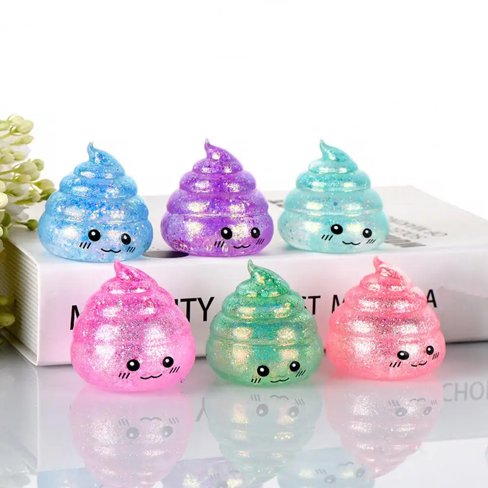 

Игрушка Poop Pinch Toy Poop Stress Relief Toy Блестящая мультяшная игрушка Poop Fidget Toy для детей и взрослых Мягкий мяч для снятия стресса для щепотки терапии