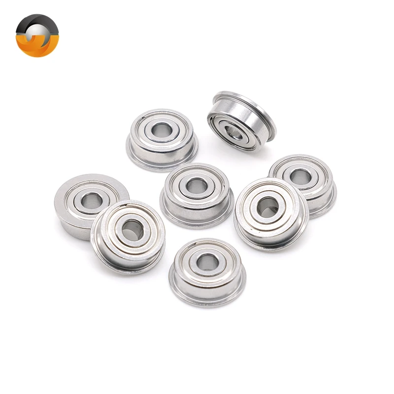 

10pcs Flange Ball Bearing F624ZZ 4x13x5 mm 3D Printers Parts Deep Groove Pulley Wheel Bearings