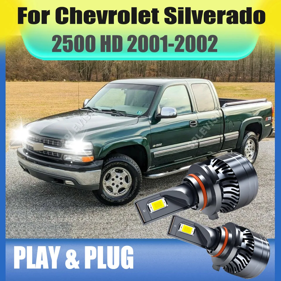 

Ultimate Headlight Lights – High/Low Beams Reliable Bulb For Chevrolet Silverado 2500 HD 2001 2002/Silverado 3500 2001-2002