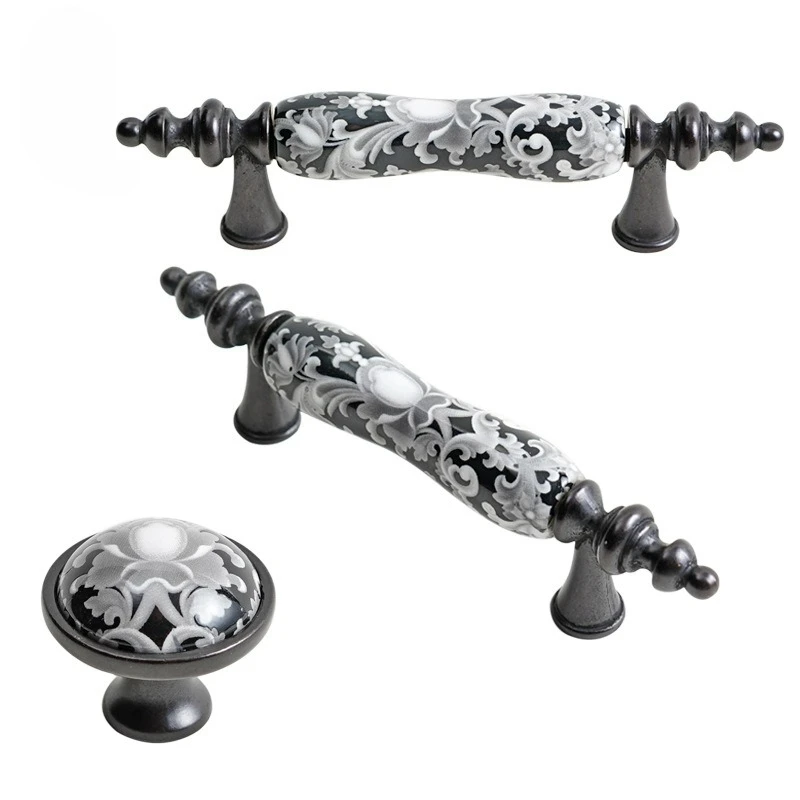 American Style Ceramic Handle Cabinet, Clothing, Storage Cabinet Door Handle