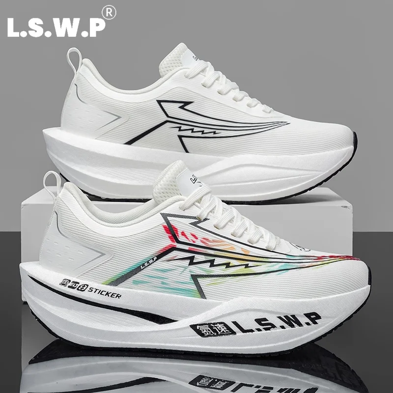 Men's Running Shoes, Comfortable and Breathable, with Soft Lining, Autumn and Winter Sports Shoes, Unisex, Suitable for Outdoor Walking and Fitness Workouts