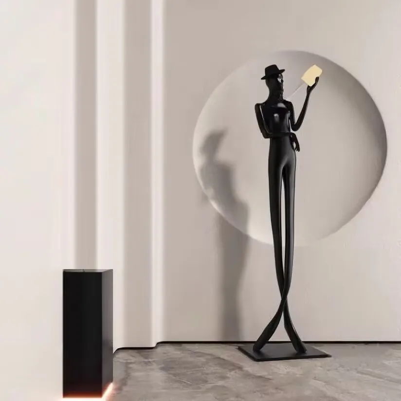 Figuras de lectura de Metal modernas y elegantes para mujer, accesorios para el hogar, estantería, estatua, decoración, estudio, escultura de oficina, adornos