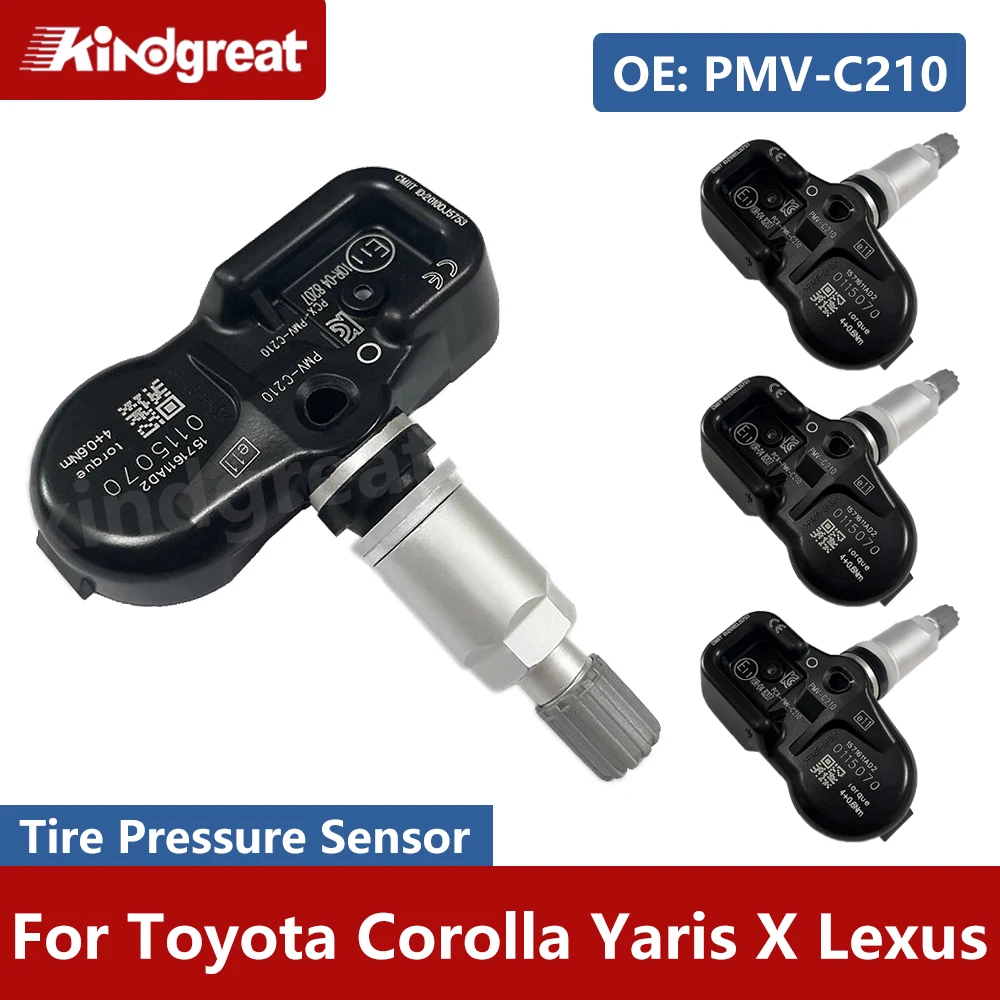 

4PCS/Lot TPMS Car Tire Pressure Sensor PMV-C210 4260702031 For Toyota Corolla Yaris X Lexus