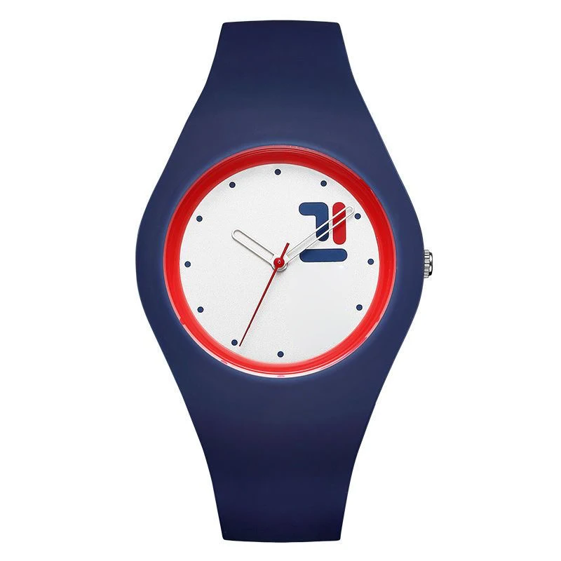 

Итальянские силиконовые часы синего цвета для мужчин и женщин, минималистичные водонепроницаемые повседневные наручные часы для ежедневного ношения, модные студенческие часы