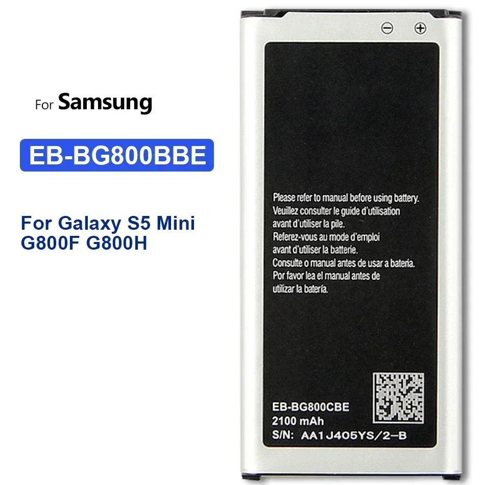 

Аккумулятор для Samsung Galaxy S5 Mini, EB-BG800CBE, S5MINI, G870a, G870W, EB-BG800BBE,S5mini 2100mAh