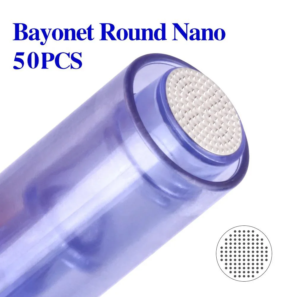 A6 Bajonet Cartridge Naald 50/100 stuks voor A6 Dr Pen Microneedling Micro Naalden Wegwerp Vervanging Tips 9 12 36 42pin Ronde