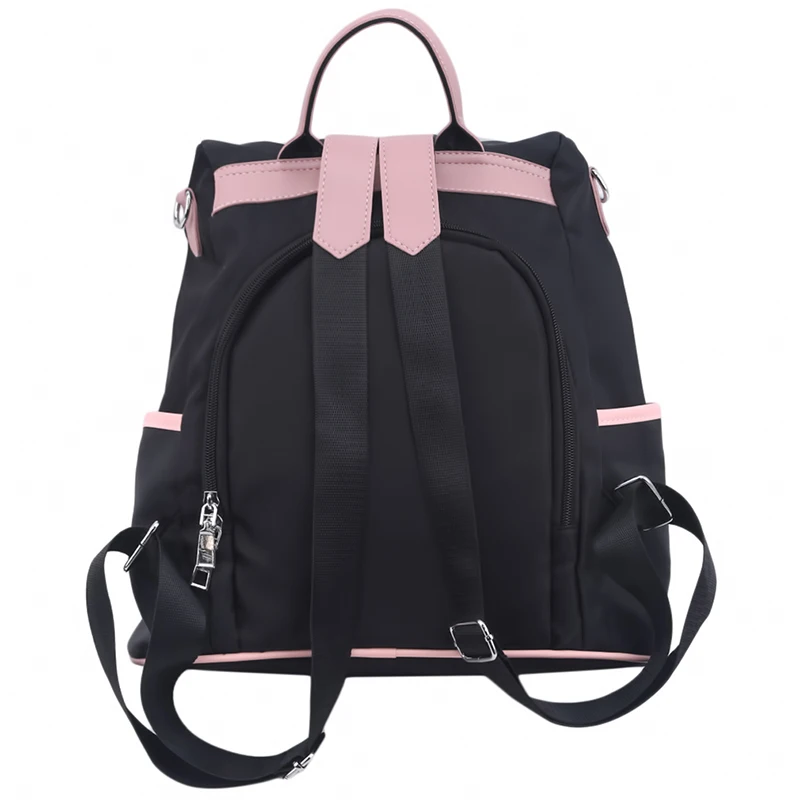 Casual Oxford Backpack Women Black Waterproof Nylon School Bags For Teenage Girls High Quality Fashion Travel Tote Packbag