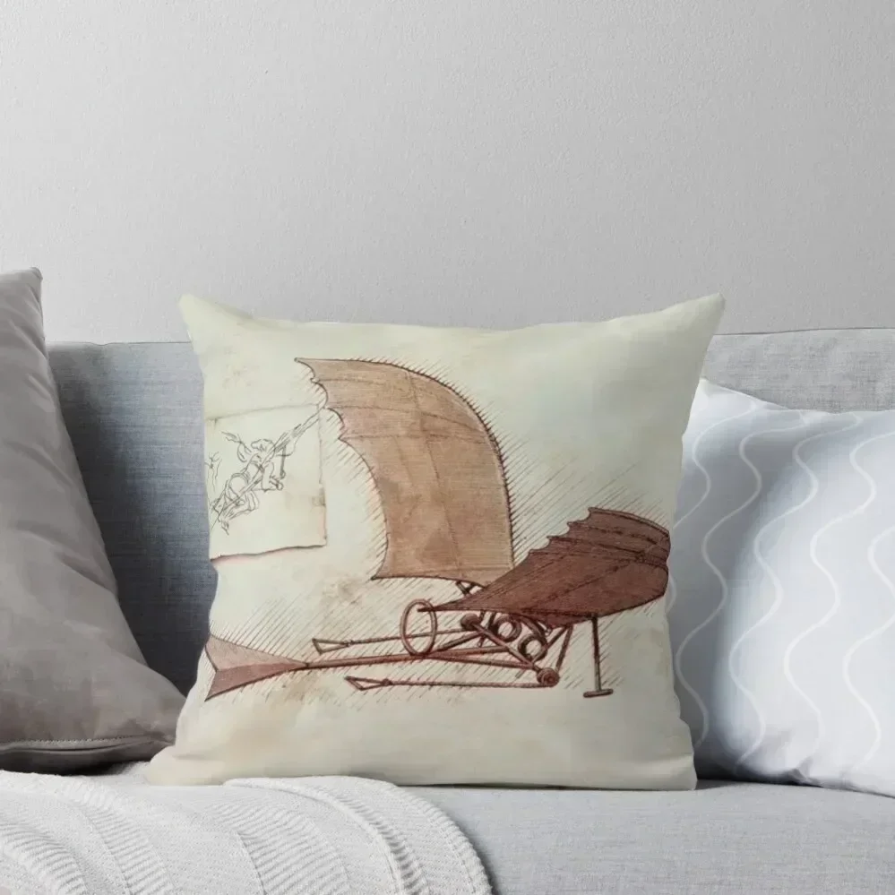 

Da Vinci's flying machine Throw Pillow Cushion Cover Luxury Pillow Cover Sofas Covers Luxury Sofa Cushions pillow