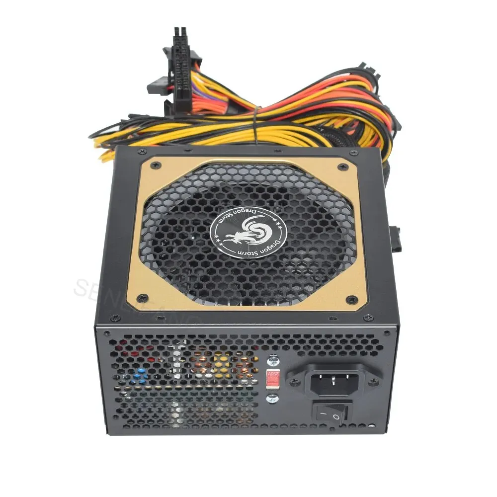 ATX 400 واط 600 واط 110-230 فولت RGB 12 فولت PC PSU 150*140*85 مللي متر المهنية E-الرياضة لعبة فيديو مصدر طاقة الكمبيوتر