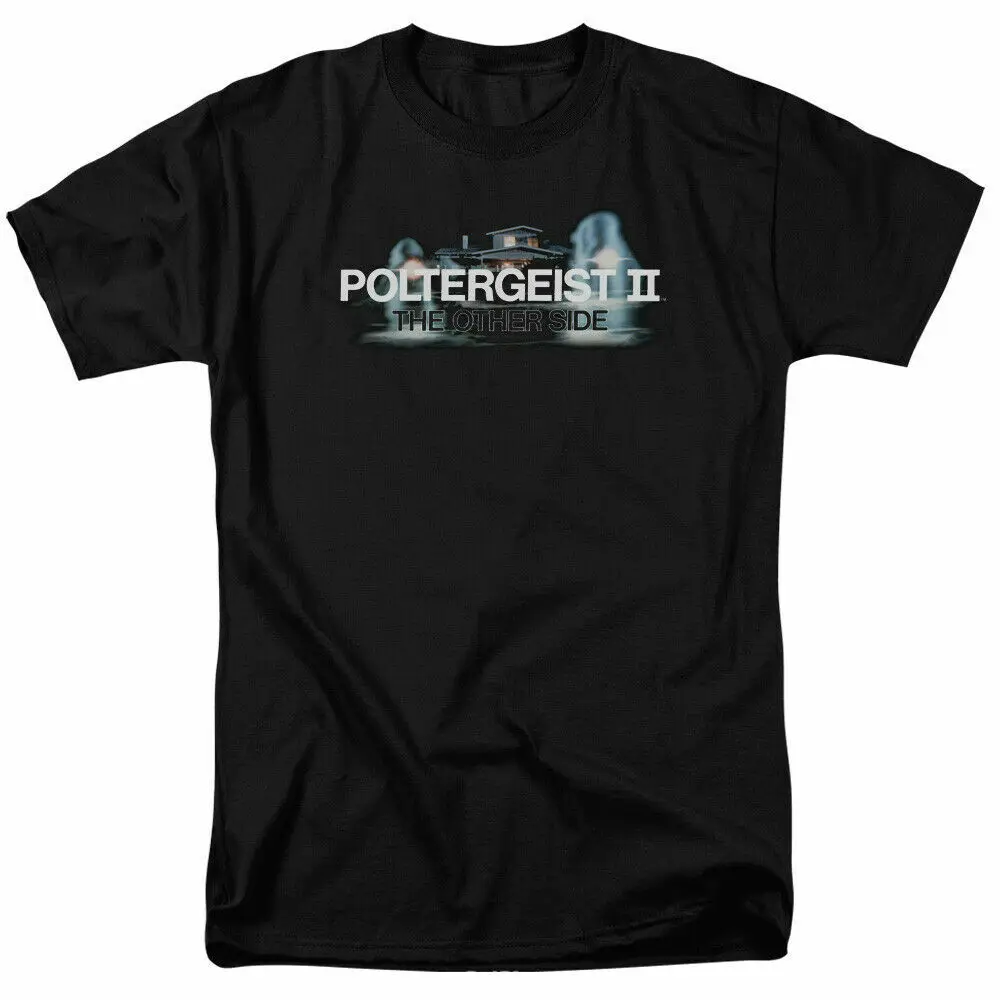 Poltergeist II Logo T Shirt Licensed Horror Movie Retro Classic Scary Tee Black