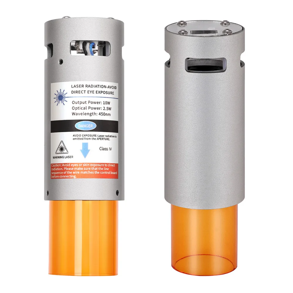 

Cylinder 10W20W40W laser is suitable for small engraving machine 3018pro fixed focus laser 450nm laser