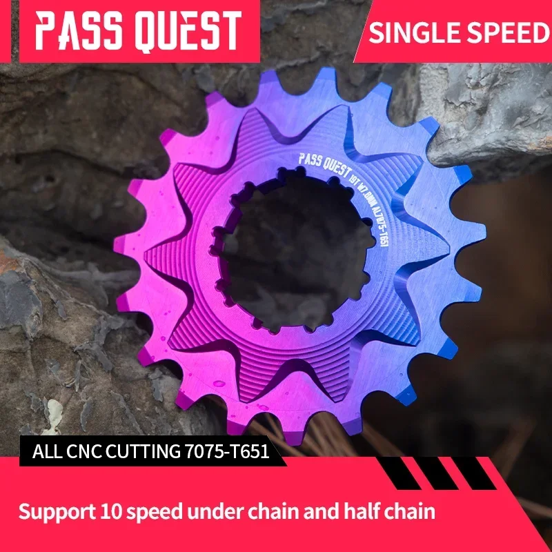 PASS QUEST Bicycle Single Speed Flywheel 13T14T 15T 16T 17T 18T19T 20T 21T Modified Street Climbing Flywh For 8/9/10 Speed Chain