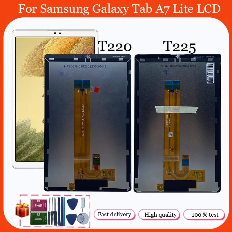 

8,7 дюймовый сенсорный экран для Samsung Tab A7 Lite 2021 Φ T220 T225 ЖК-дисплей дигитайзер стеклянная панель в сборе