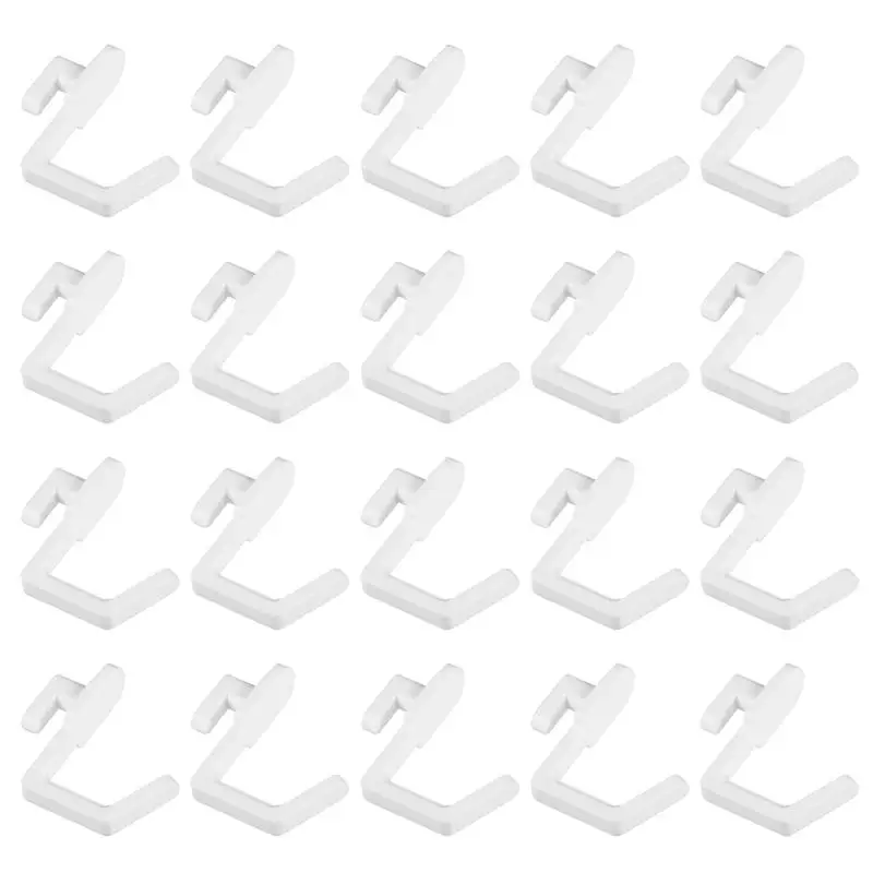 20pcs Peg Board Hook Plastic Rack Rack Shelfss Hook Single Hook Storage Board Kitchen Study Hole Plate Shelving Hooks Litter Box