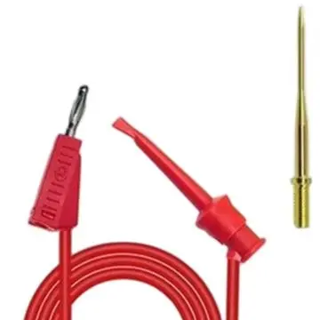 High Accuracy Multimeter Cables With Replaceable Probes And For Alligator Clips For 4mm Banana Jack Electrical Testing Tools