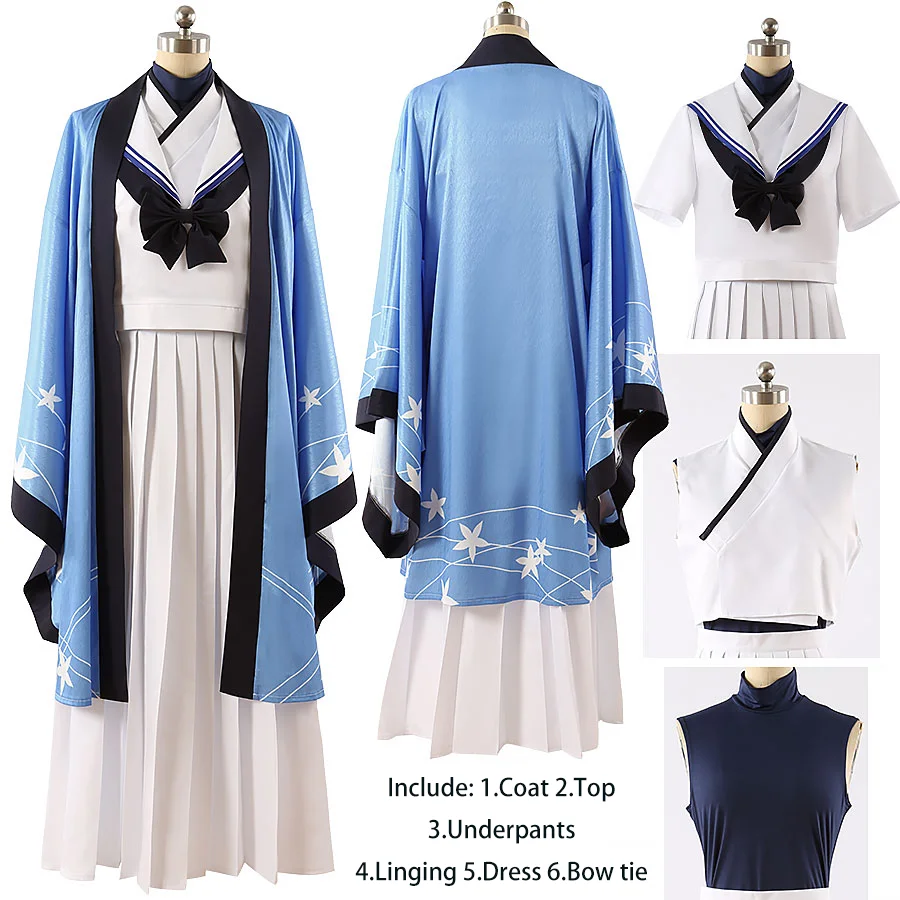 Game Blue Archive Goryou Nagusa Cosplay Kostuum kimono Haori Outfit Nagusa Rollenspel Custom Made Halloween Carnaval Party Prop