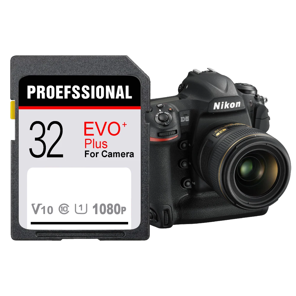 Cartão de memória SD classe a1 10 uhs, 16gb, 32gb, 64gb, 128gb, para câmera de vídeo, 3d, slr, 4k, 1080p