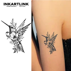 Bird temporary tattoo sticker, waterproof magic tattoo, lasts to 15 days fake tattoo, semi permanent tattoo