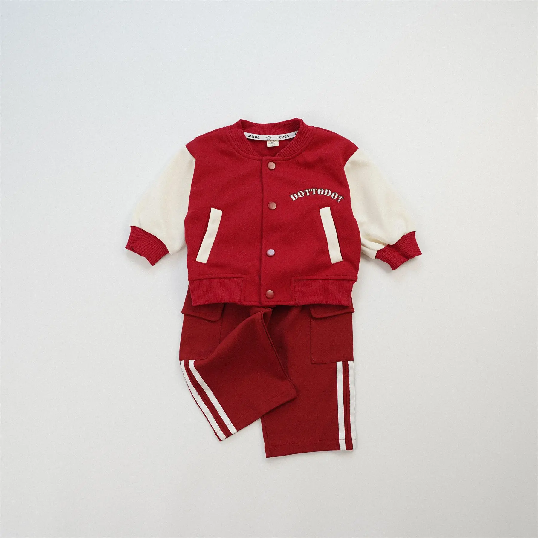 2024 Autumn New Children Long Sleeve Coat Baby Boys Baseball Uniform Jacket Infant Girl Cute Bear Cardigan Kids Clothes