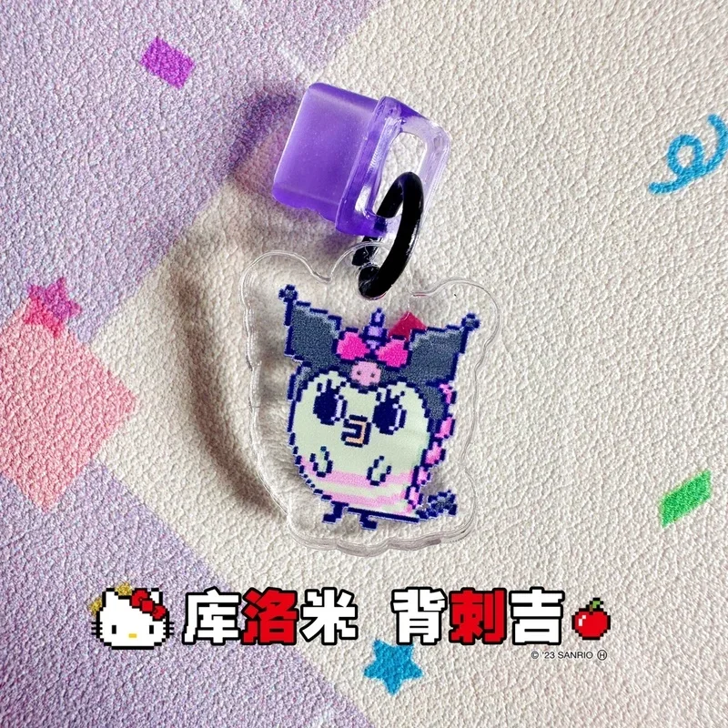 Tamagotchi Uni-llavero de cadena para teléfono, colgante pequeño de Chip acrílico, 4u Pix, cumple con el regalo, decoración de escritorio