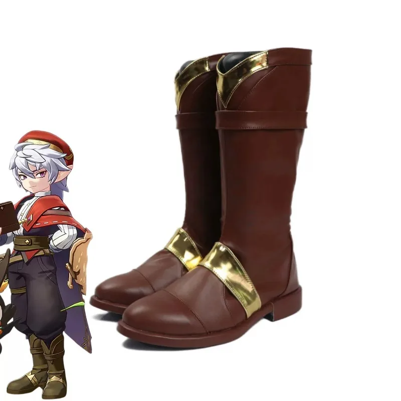 Roco Kingdom Anime Enzo Cosplay Shoes Boots Convention Halloween Christmas