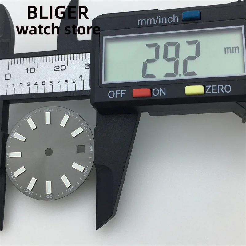 Циферблат BLIGER 29,2 мм, зеленый, белый, черный, подходит для NH35/NH35A ETA2824/2836 Miyota 8205/8215/821A DG2813/3804