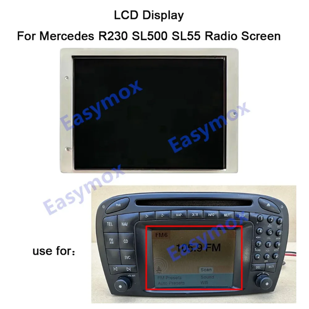 

4.9"LCD Display for Mercedes Benz R230 SL500 SL55 AMG Head Unit Radio Command 2.0 Navigation