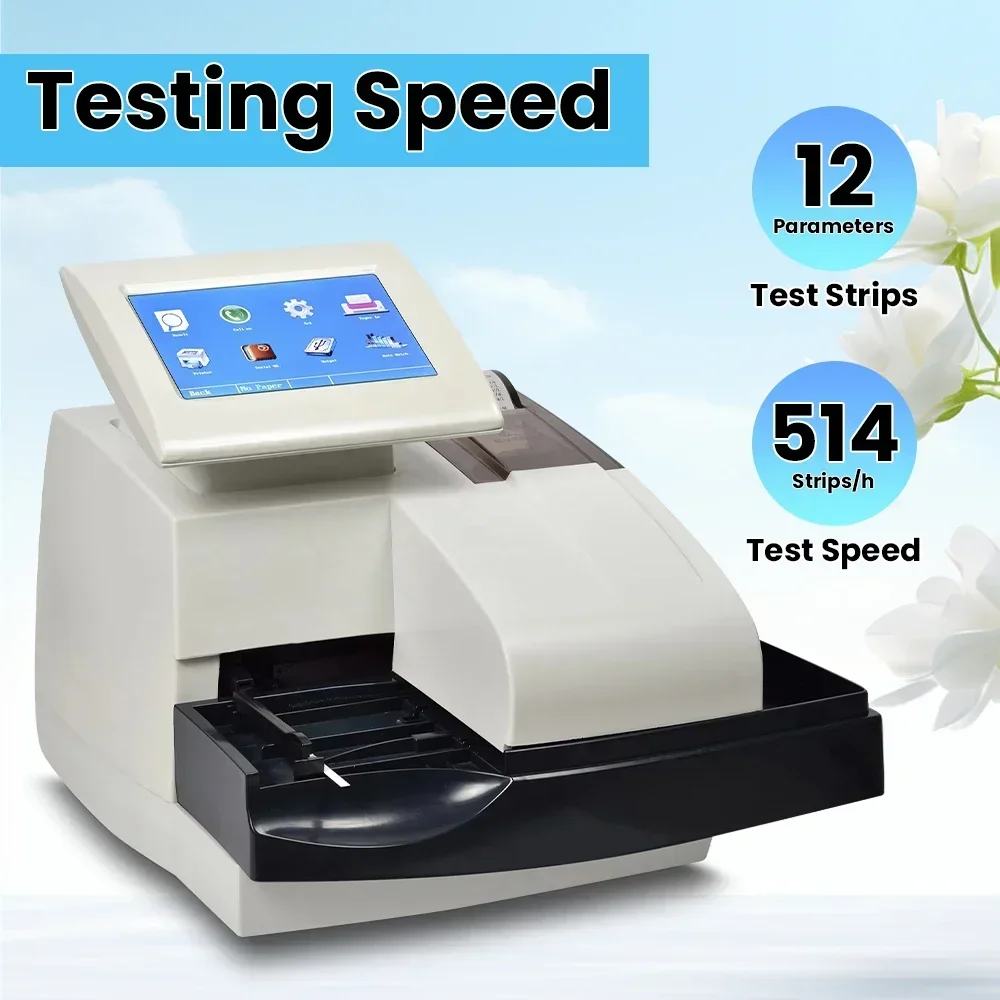 7inch Touch Screen Urine Analyzer Semi-automatic Photoelectric Colorimeter with 100PCS Test Strips