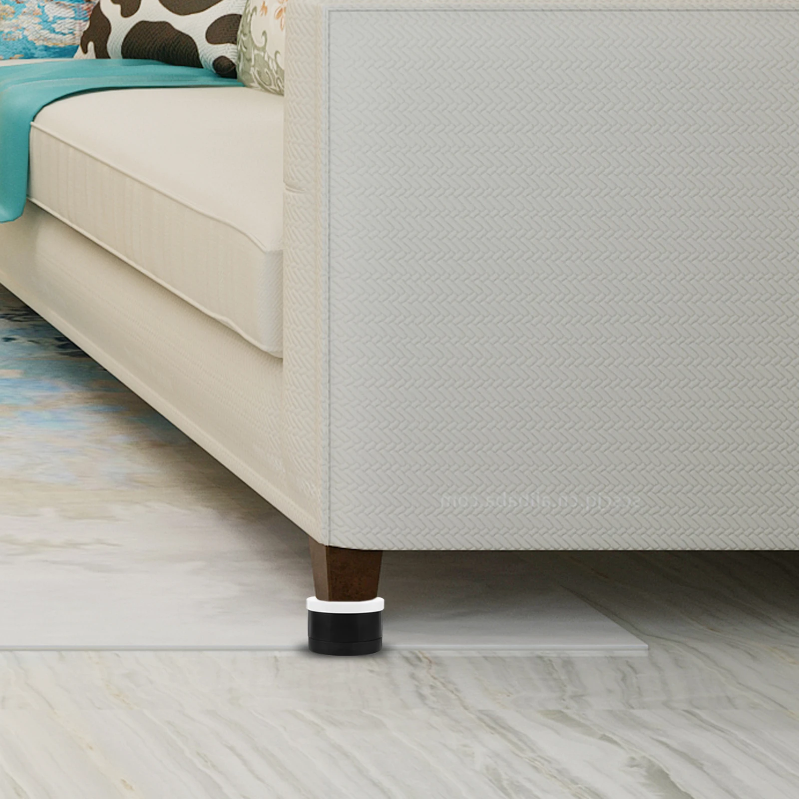 

4Pcs Furniture Leg Pads Chair Feet Protectors Plastic Table Foot Covers Height Increasing Anti-Slip Chair Foot Pads Sofa Table