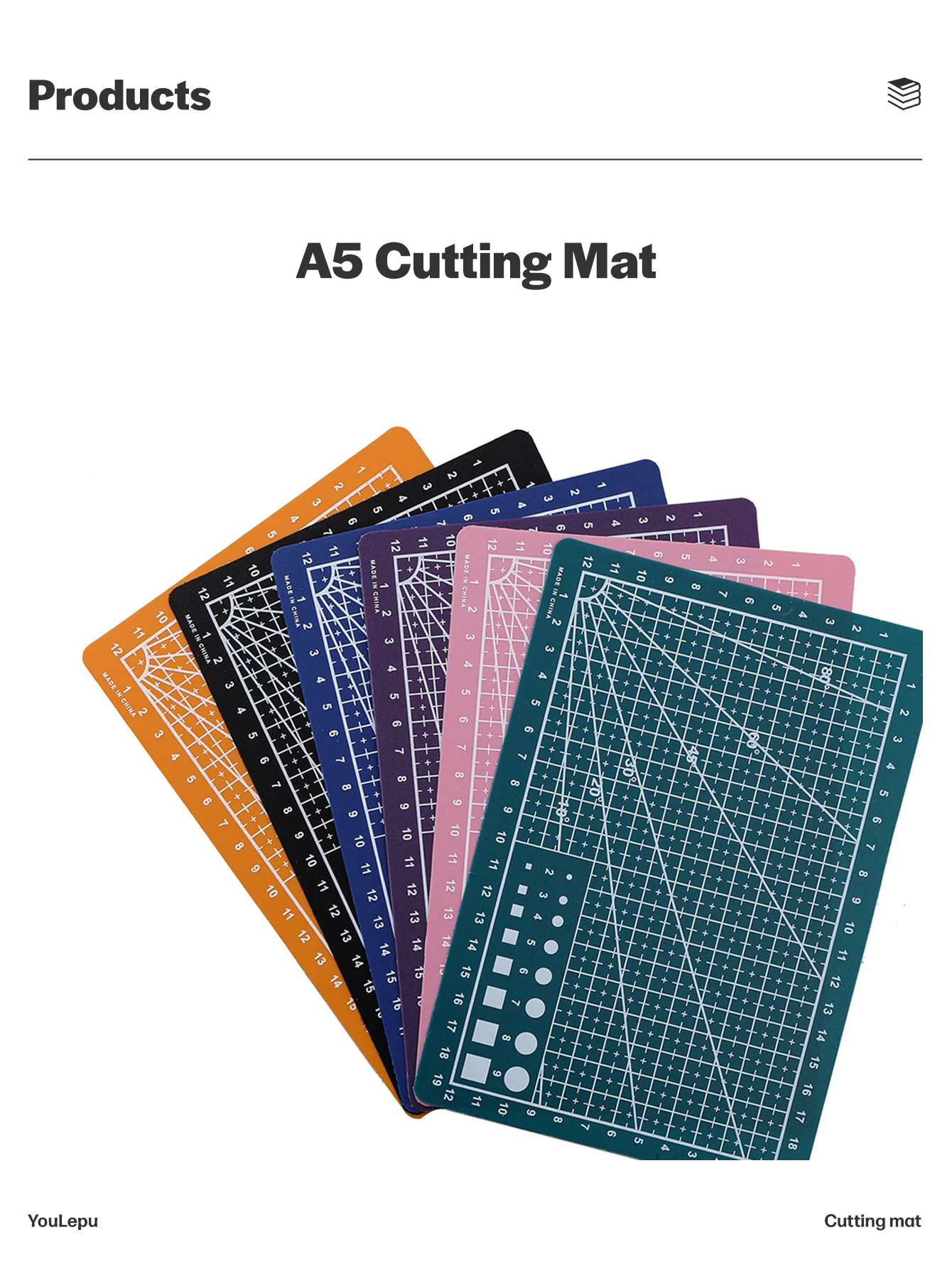 Youlepu A5/A4/A3 PVC Cutting Mat Engraving Cutting Pad School Textile Tools Artwork Engraving Knife Board