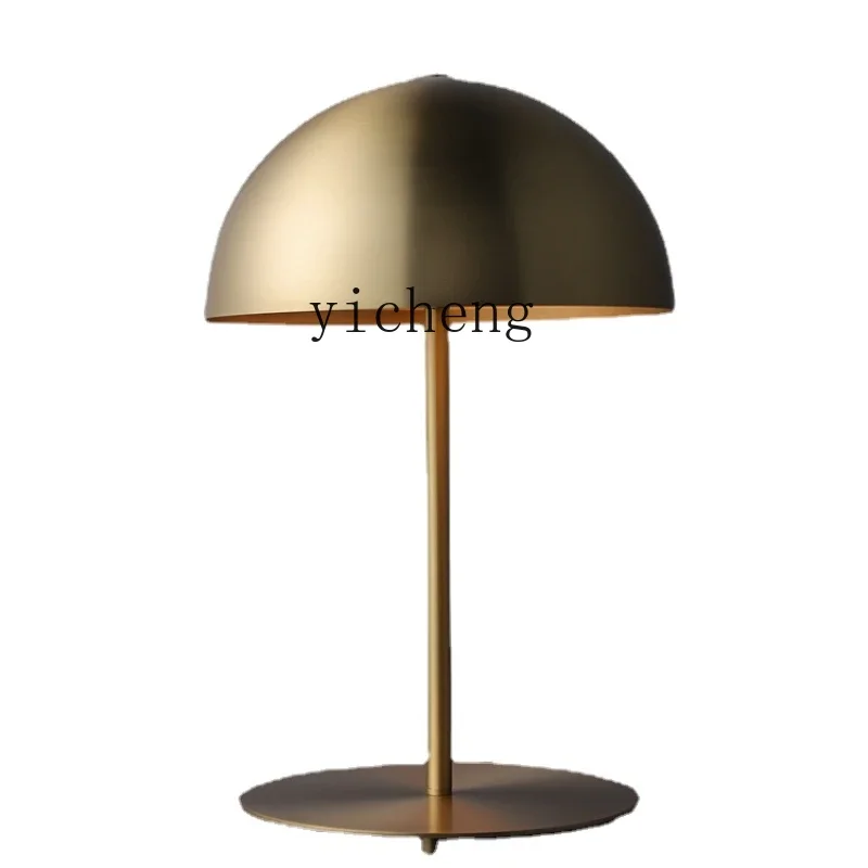 

XL Post-Modern Light Luxury Brass Table Lamp Hotel Bedside Bedroom Minimalist Art