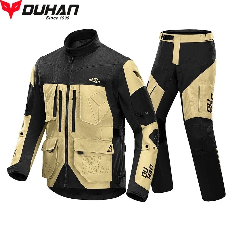 DUHAN Motorcycle Rally Suit Cross-Country Motobike Suit Anti-Fall Motorcycle Brigade Breathable Riding Suit motorcycle Equipment