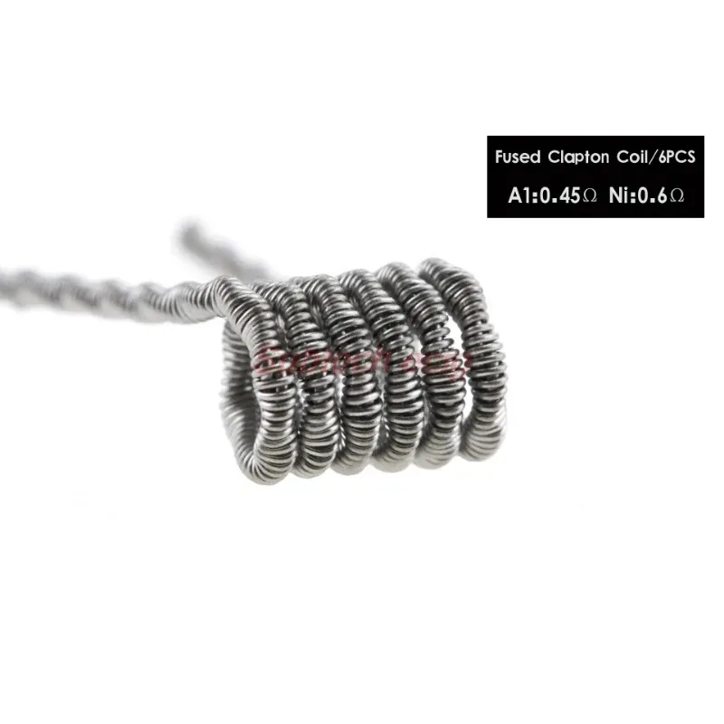 Kit de bobinas prefabricadas Pirate NI80, 8 en 1, Alien funded Tiger Clapton Core Mix Twisted Flat Hive Quad A1, Kit de bobinas prefabricadas