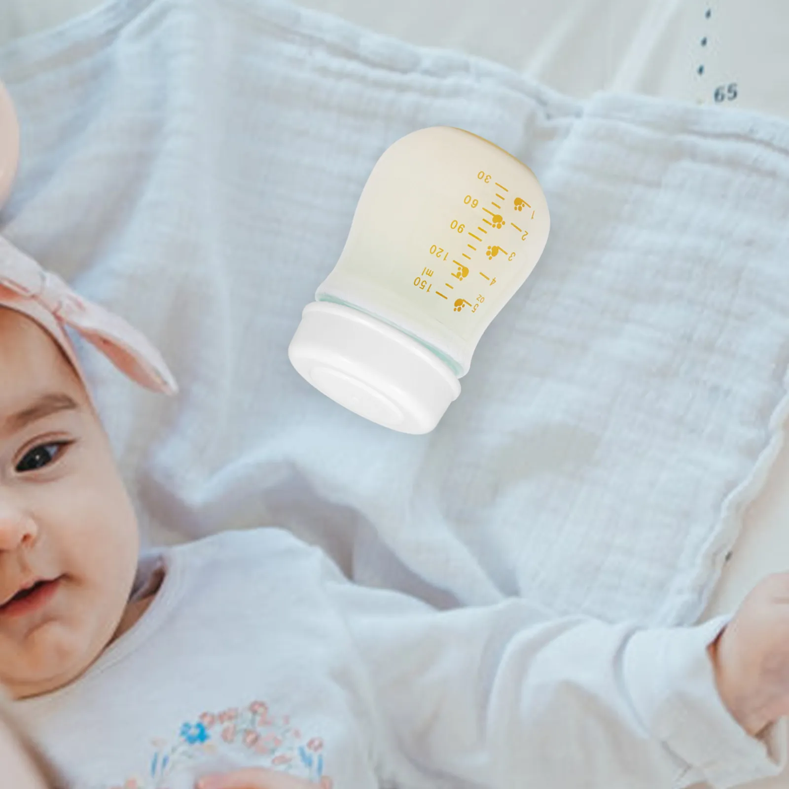 

Reusable Baby Bottle Sealing Cap Universal Leak-Proof Travel Replacement Lid Clear Milk Bottle Cover for Storage Feeding Bottles