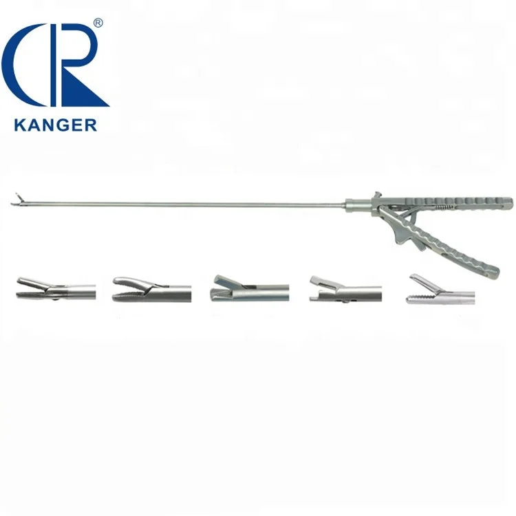 Surgical Laparosopic Instruments Reusable Stainless Steel Operation V-shaped Self-righting Needle Holder Without Teeth