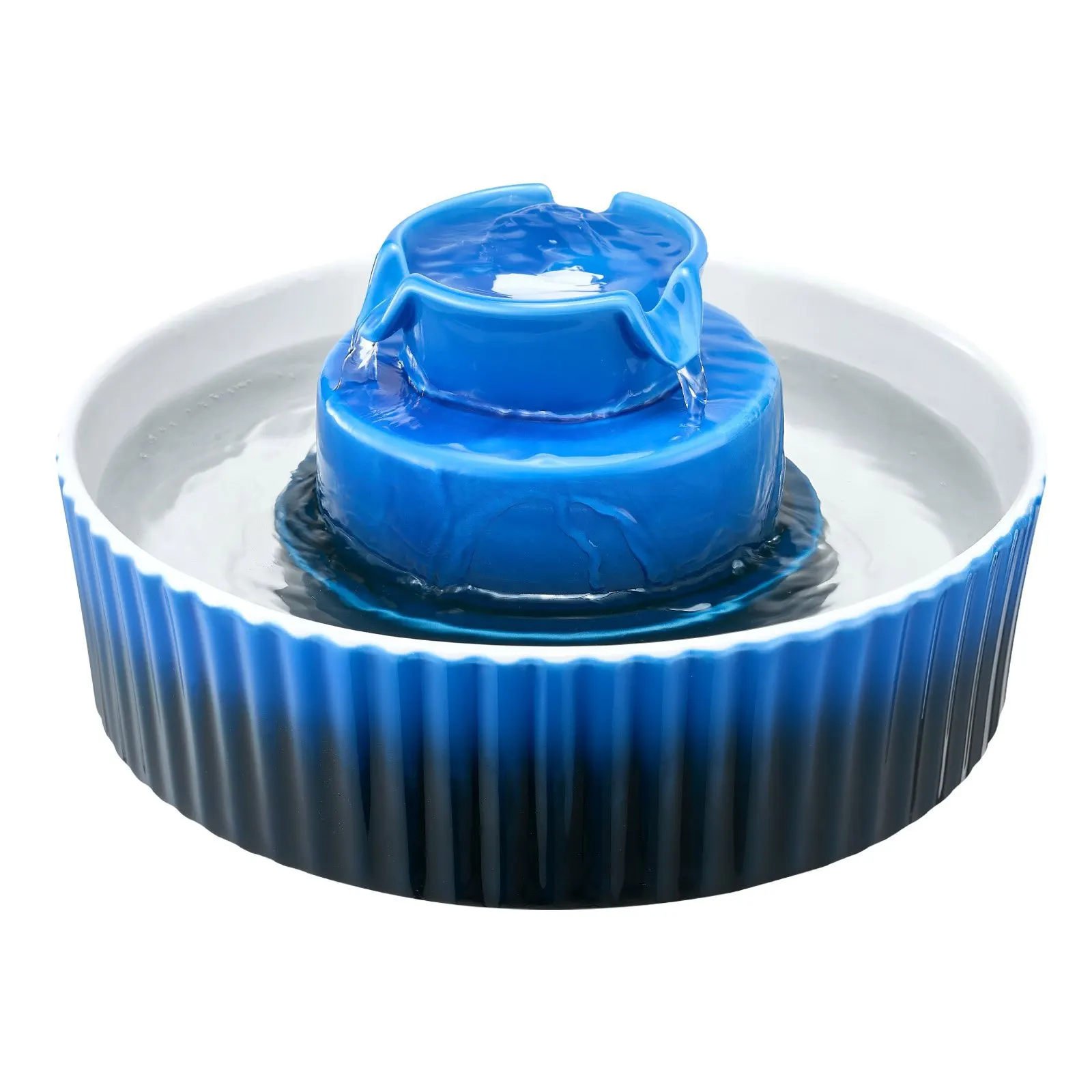 

Керамический фонтан-поилка для кошек, 2,1 л/71 унция, в форме капкейка, фарфоровый диспенсер для воды для кошек с ультратихим насосом, 360° ° Дринкин