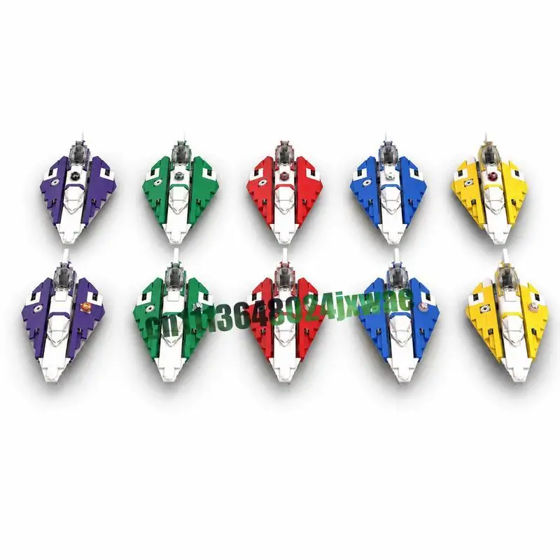NEW 3045PCS Multi Color Space Fighter Jet Custom Building Blocks Sci Fi Aircraft Model DIY Collection Educational Festival Gifts
