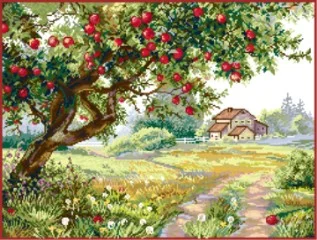 

Полный набор для вышивки крестом Maydear, ткань Aida 11CT/14CT/16CT/9CT, набор для вышивания ниток DMC - старое яблоко