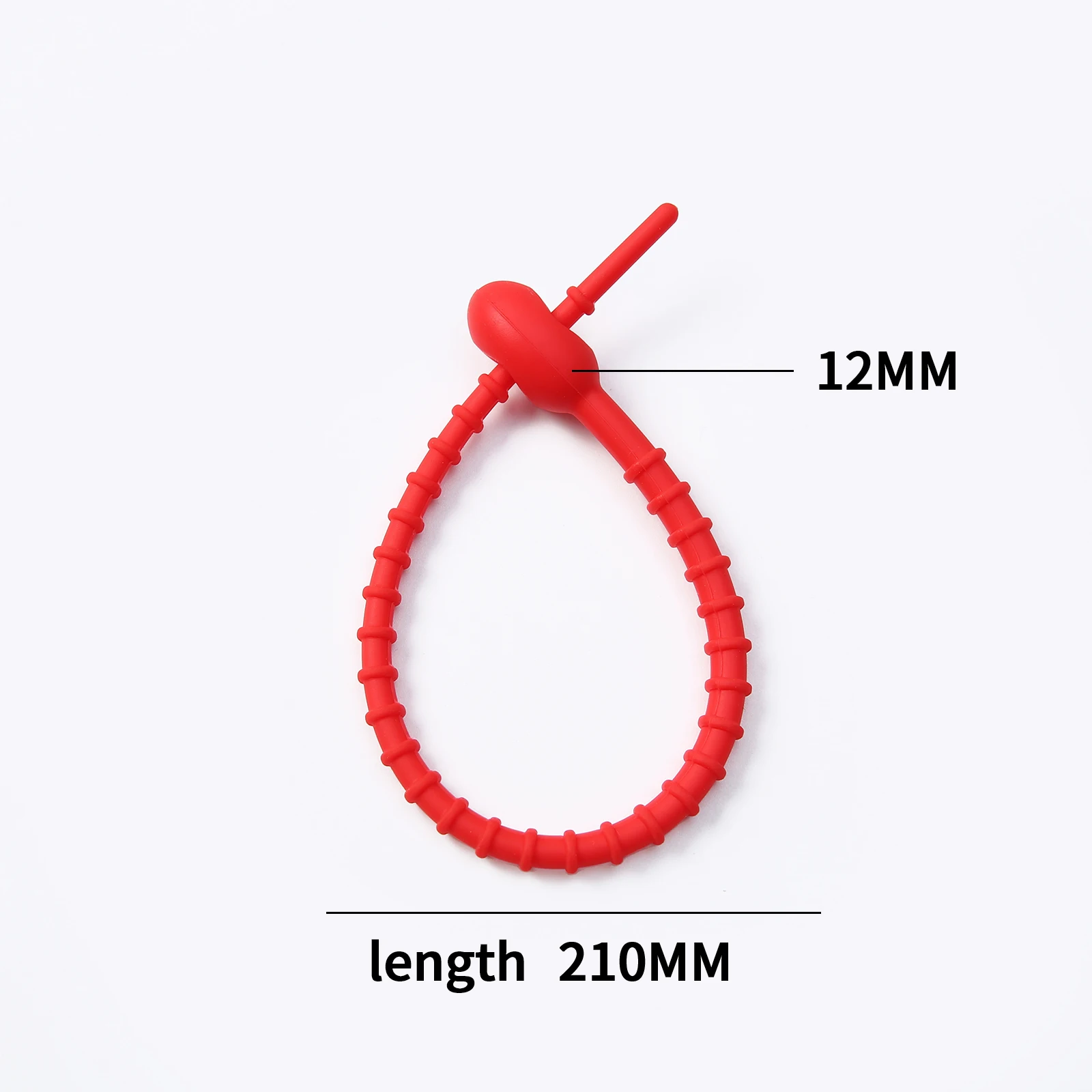 KeyChain Tag Rope Silicone Rubber Loop, DIY Key Holder