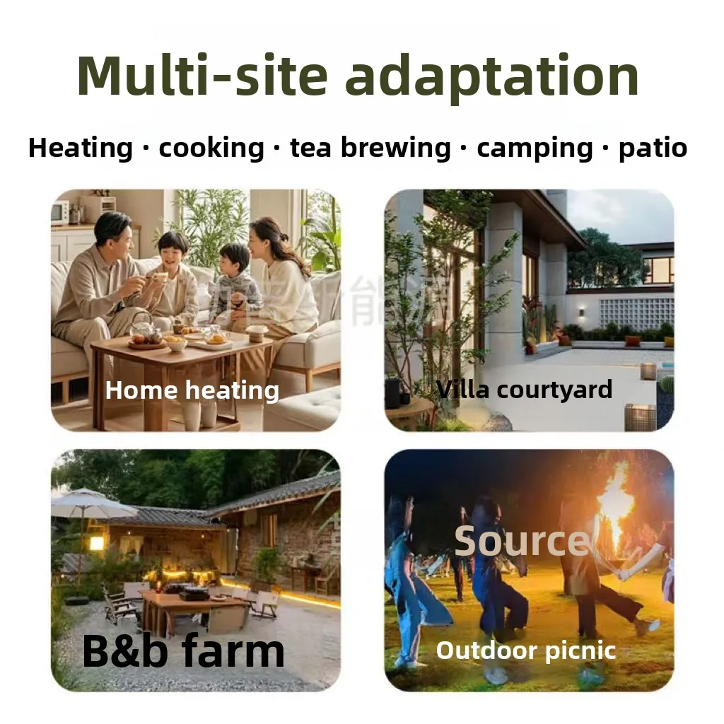 Gasification firewood stove Dualpurpose material-saving construction site dormitory courtyard cooking heating stove Gasification