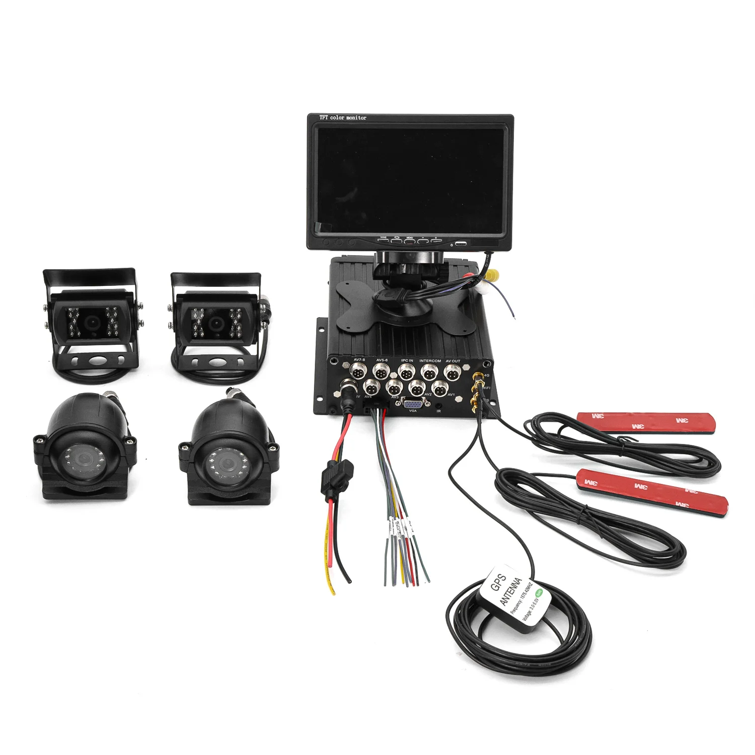 【Hot Selling】1080P CMSV6   Tracking Mobile Dvr 3G 4G With WIFI Full AHD 4 /8   Vehicle Truck Car Bus Lorry MDVR Kit