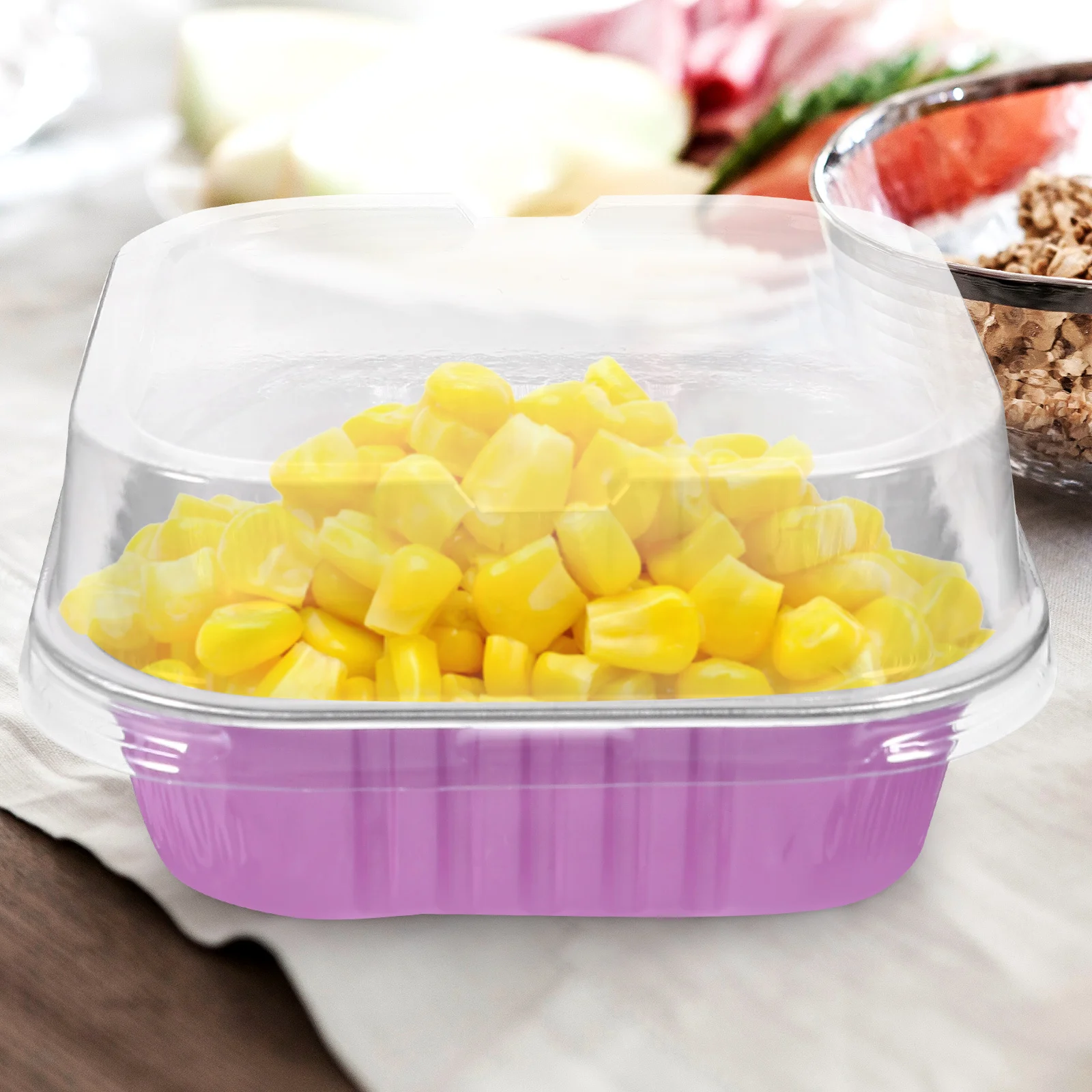 

20 set Aluminum Foil Cake Box 8.5 Inch Portable Baking Container For Bbq Camping Wedding Party Thickened Food Storage Pans