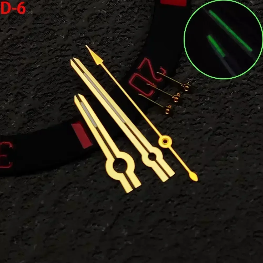 إكسسوارات تعديل عصرية مناسبة لحركة VK63 متعددة الوظائف كرونوغراف ستة دبوس مؤشر Rx GMT ساعة الأيدي