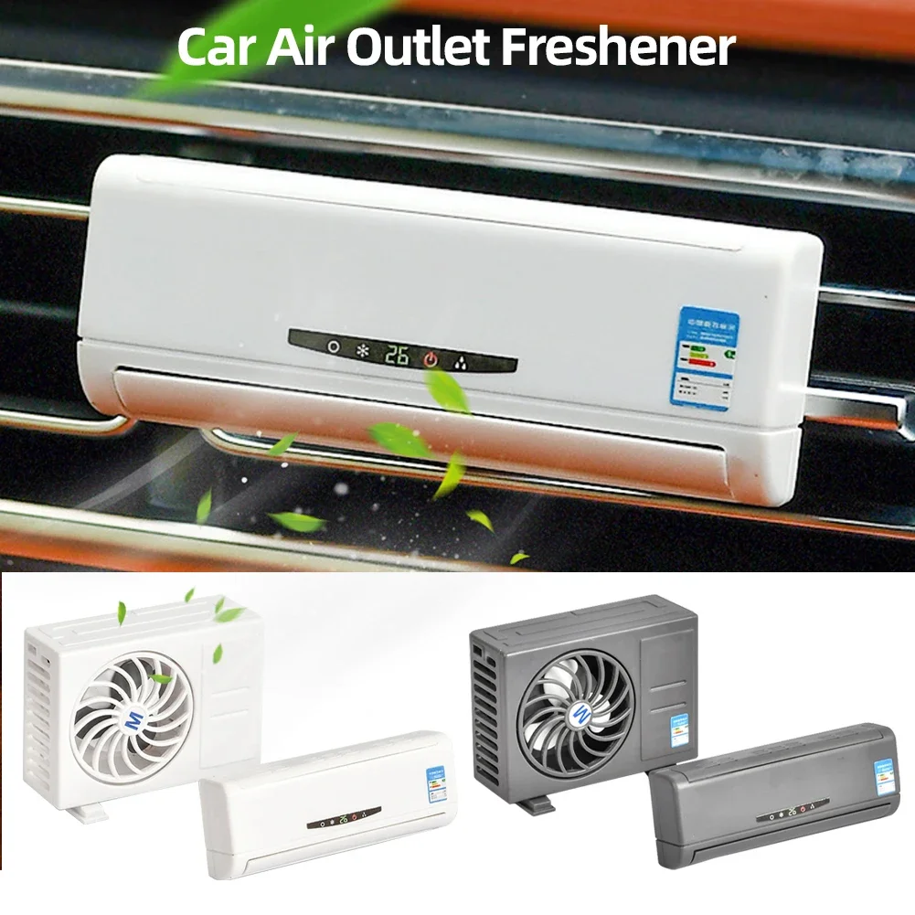 2Pcs/Set Car Air Outlet Freshener Air Conditioner Model Deodorization Fragrance Aromatherapy Ornaments Interior Accessories