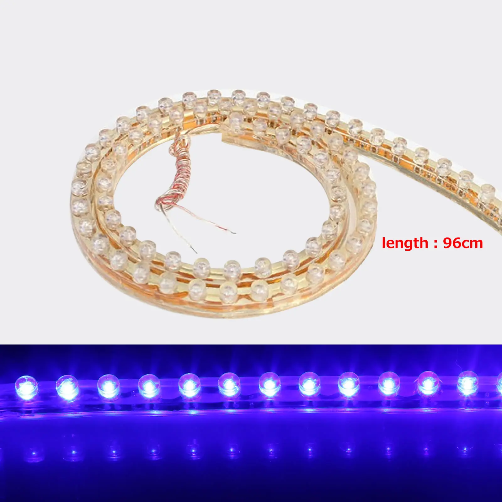 1x Blue Flexible Strip Light 90CM 3FT 36' Waterproof 96 Great Wall LED M031-B